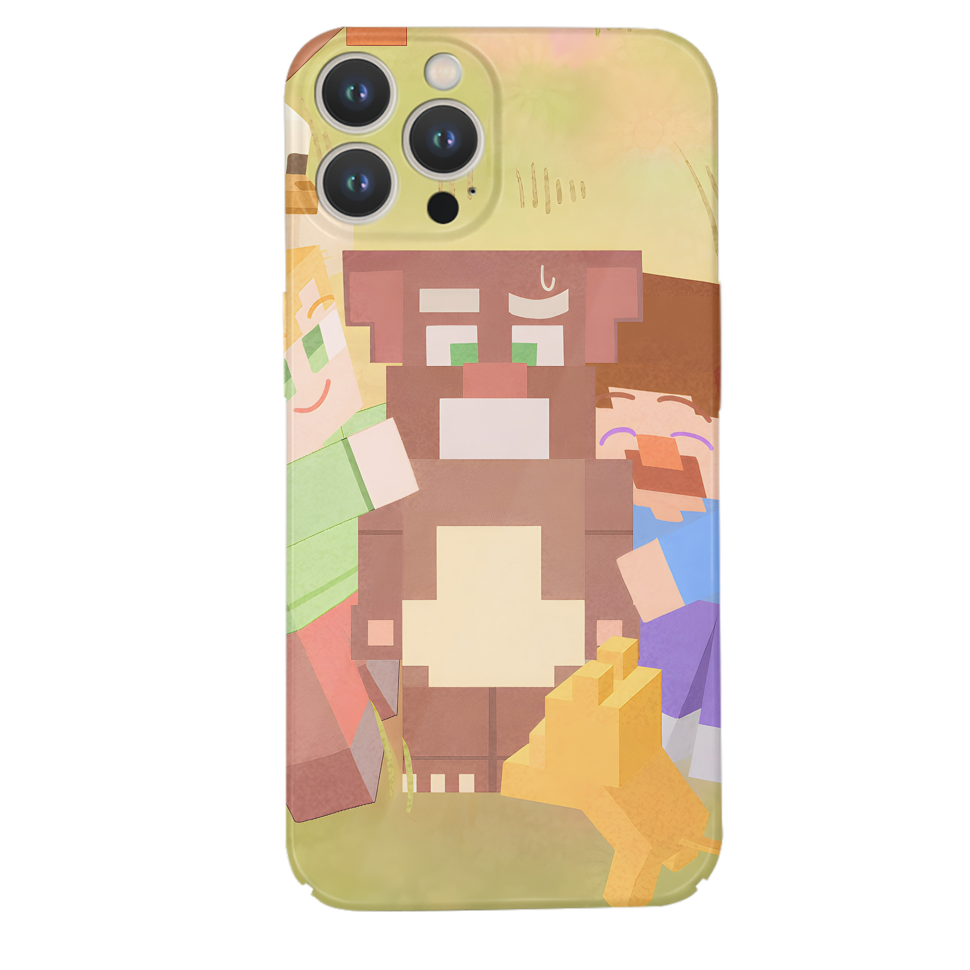 （画像用） マインクラフト ブロックの世界 Minecraft MC Block world 【iPhone 14シリーズ対応】ハードケース